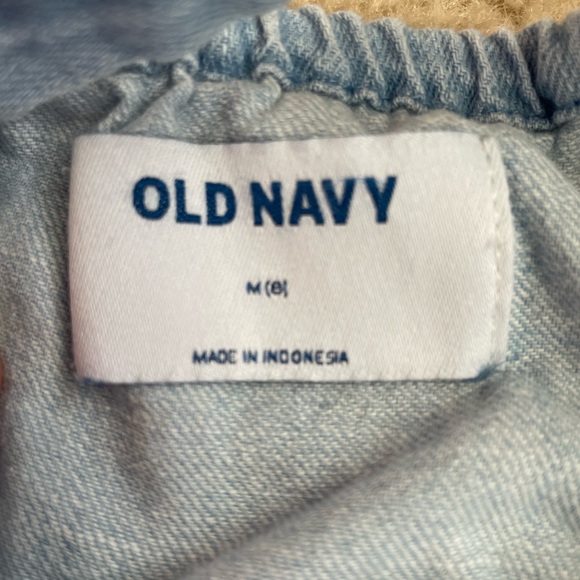 Old Navy Light Blue Button-Up Denim Romper - Picture 4 of 5